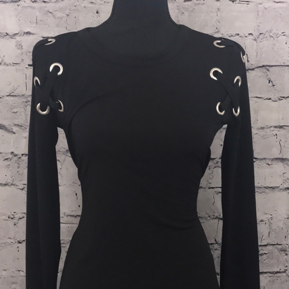 Michael Kors Black Dress with Silver Accents